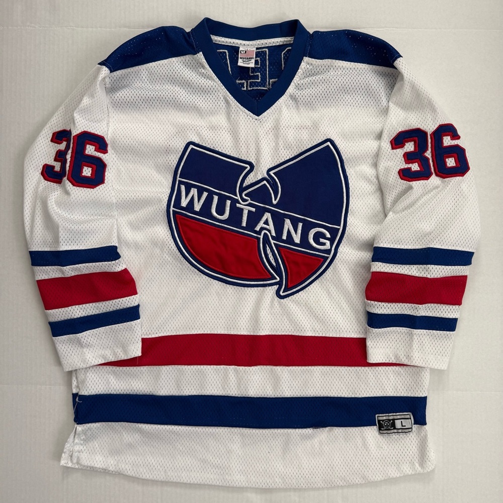 🔴Wu-Tang Hockey JerseySize Large  New York Rangers Wu-Wear Official Rare Raekwon